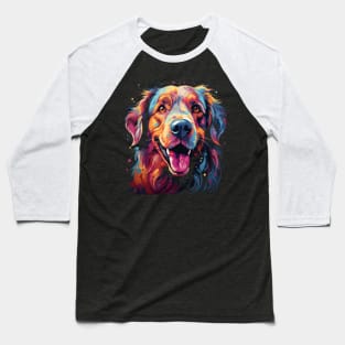 Golden Retriever Rainbow Baseball T-Shirt